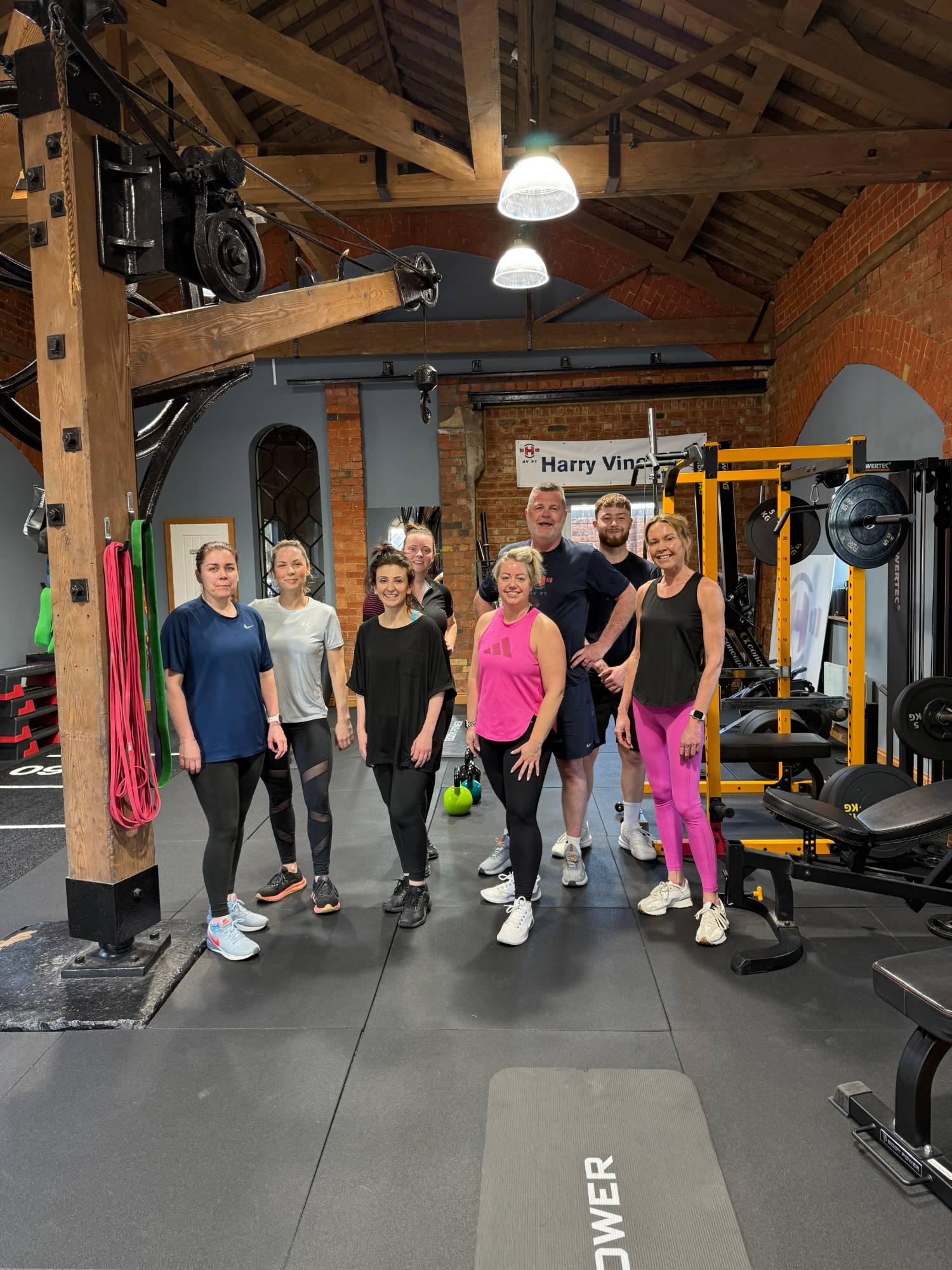 Harry with a group class at The Engine Shed