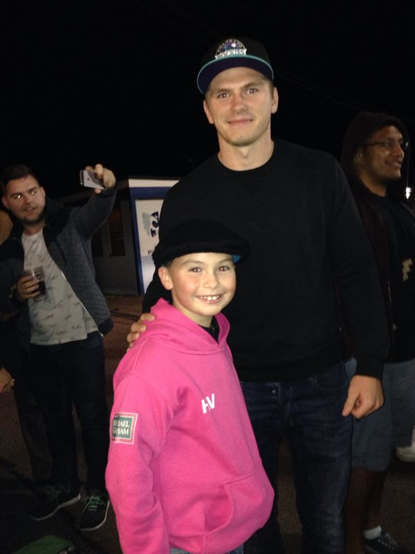 Harry training outdoors