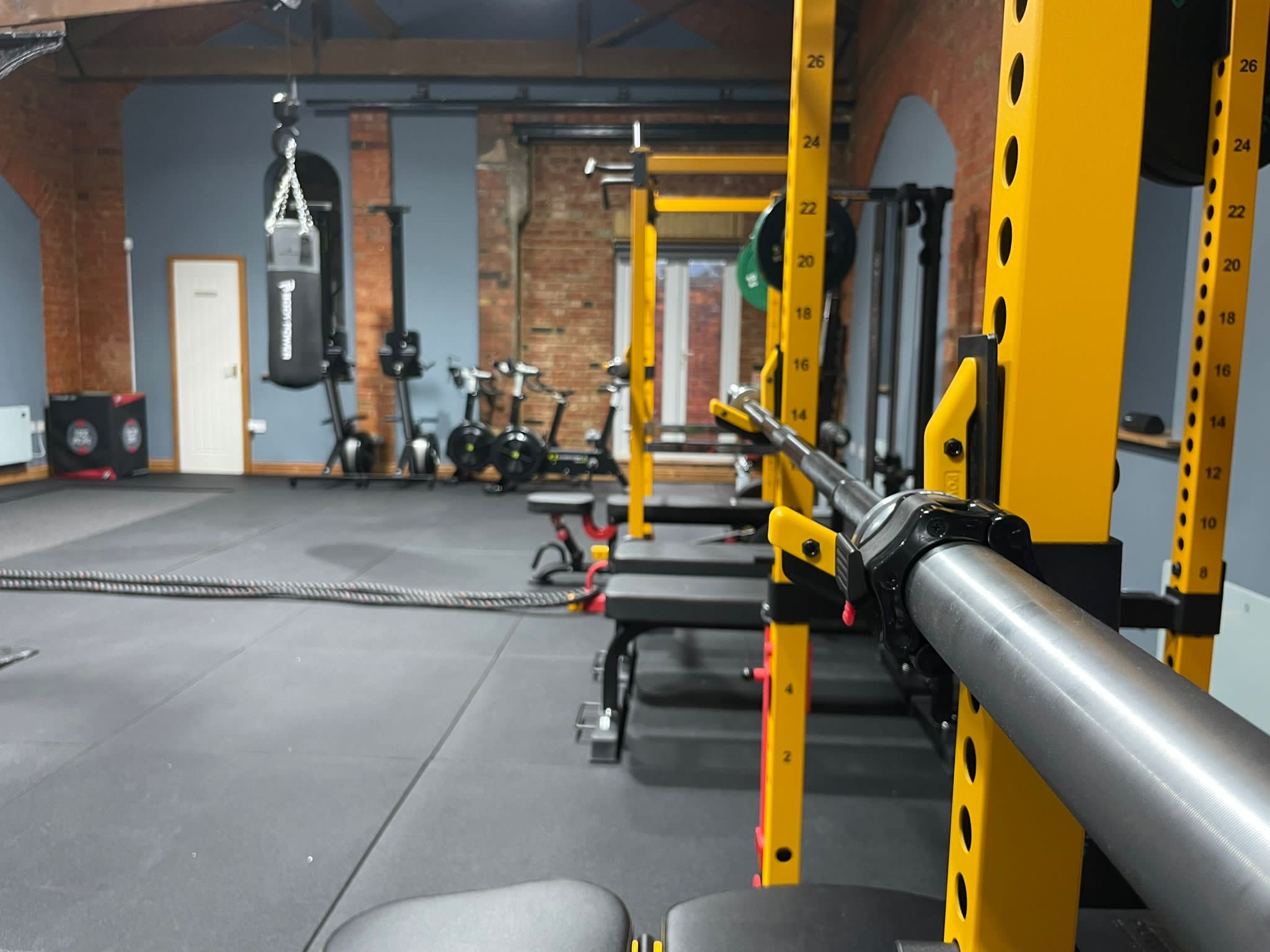 Rack focused gym view